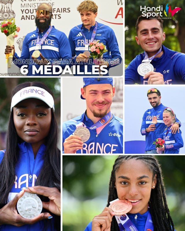 Six médailles pour la France aux championnats du monde